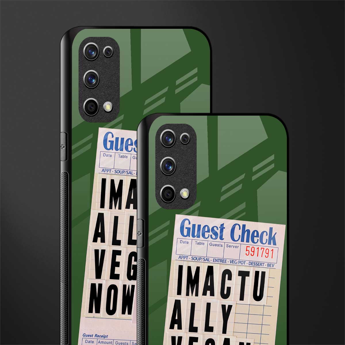 i'm vegan glass case for realme x7 pro image-2