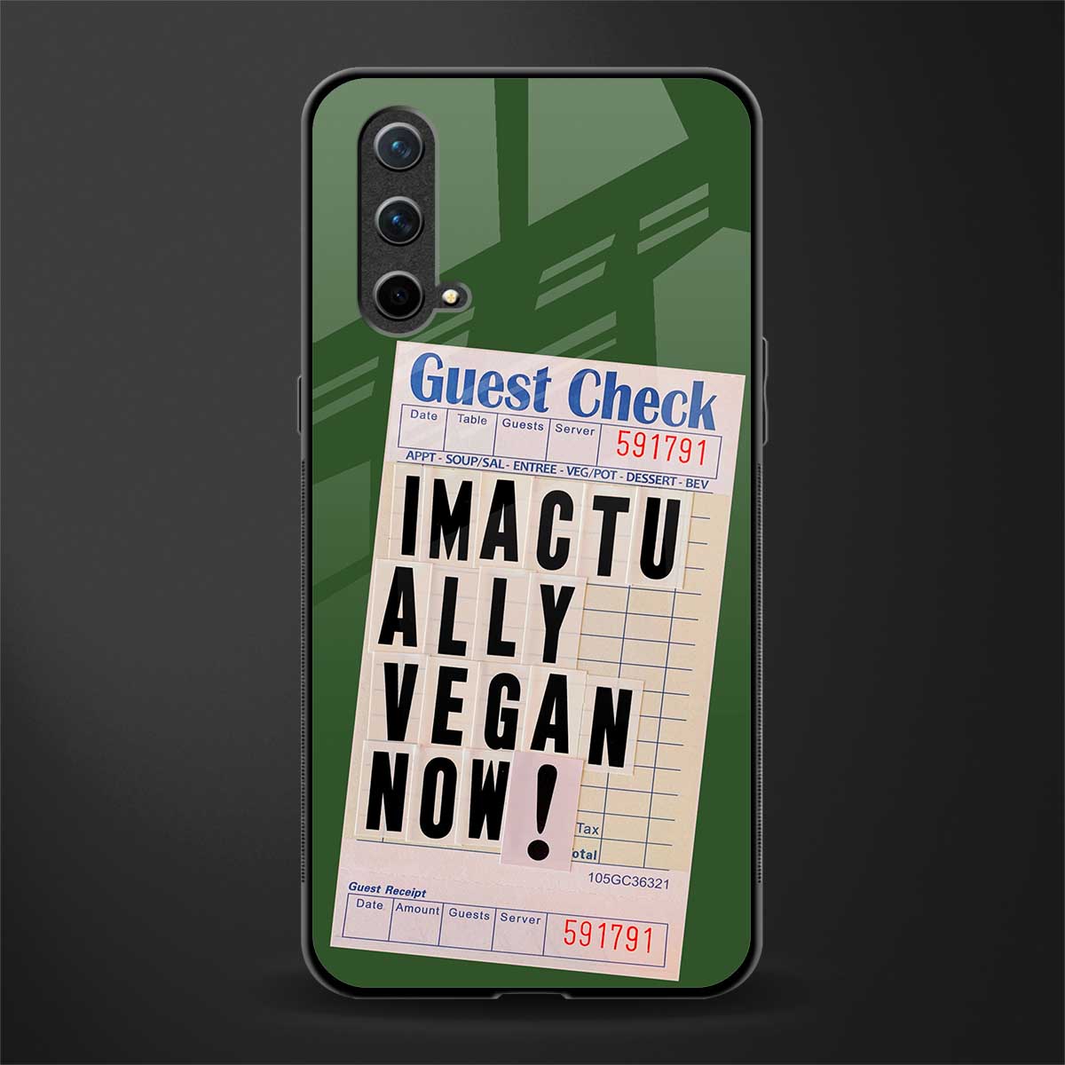 i'm vegan glass case for oneplus nord ce 5g image
