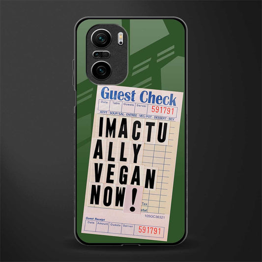 i'm vegan glass case for mi 11x 5g image