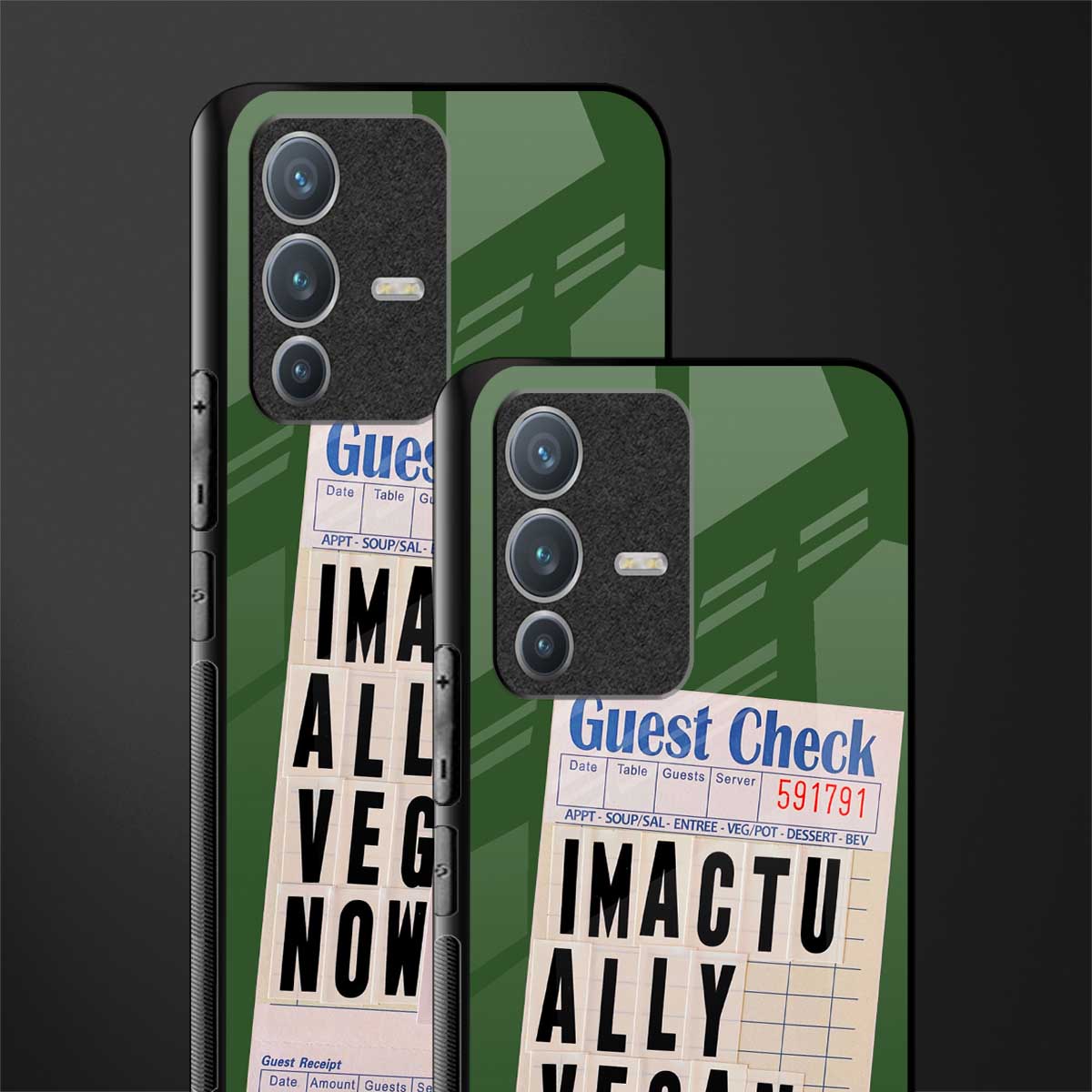 i'm vegan glass case for vivo v23 pro 5g image-2
