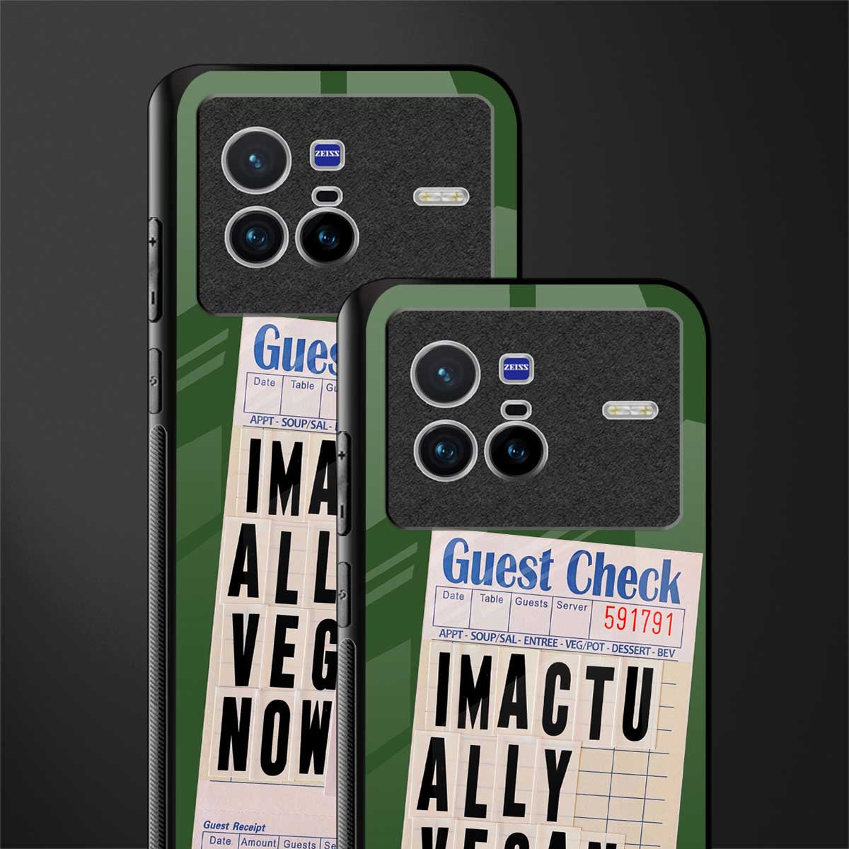 i'm vegan glass case for vivo x80 image-2