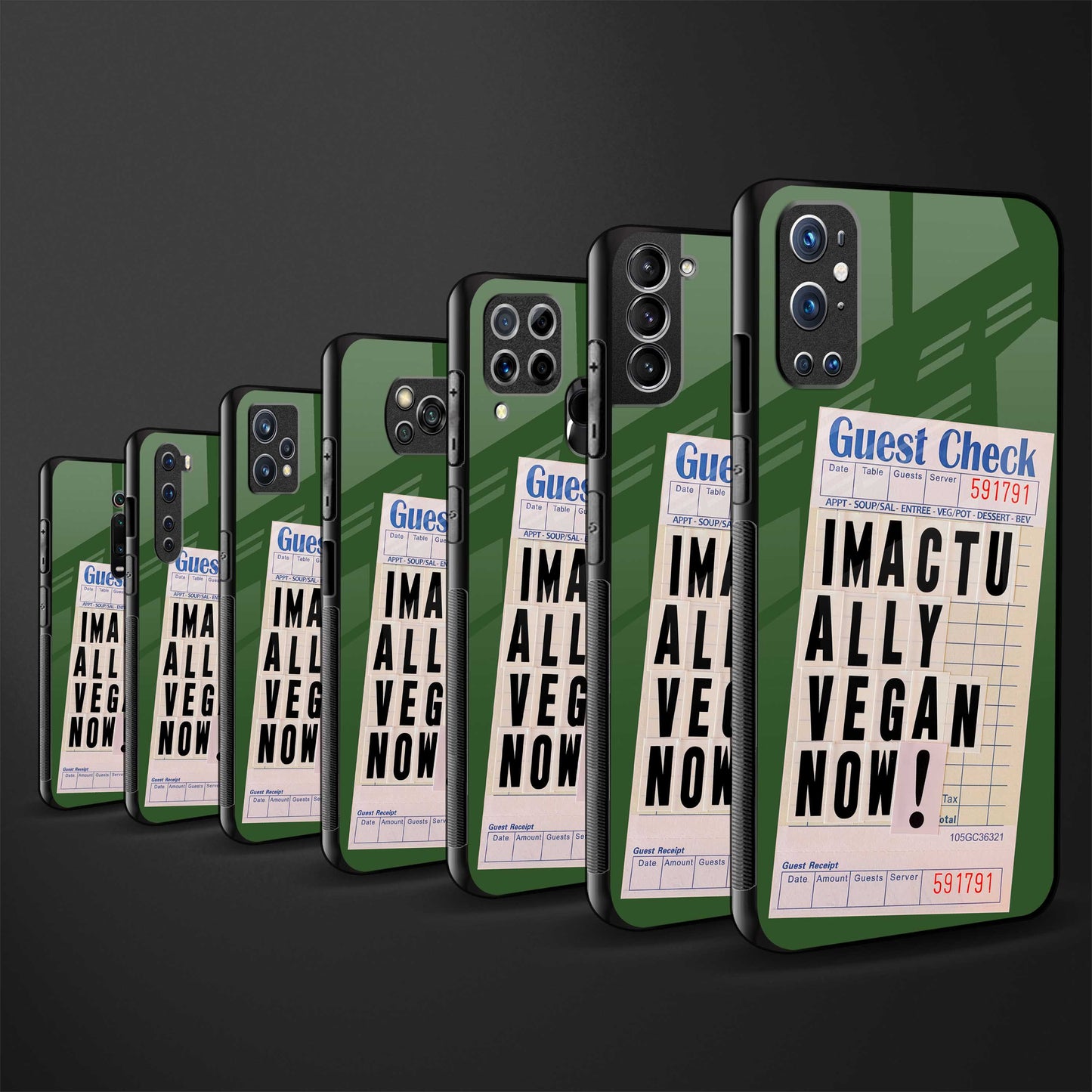 i'm vegan glass case for samsung galaxy f41 image-3