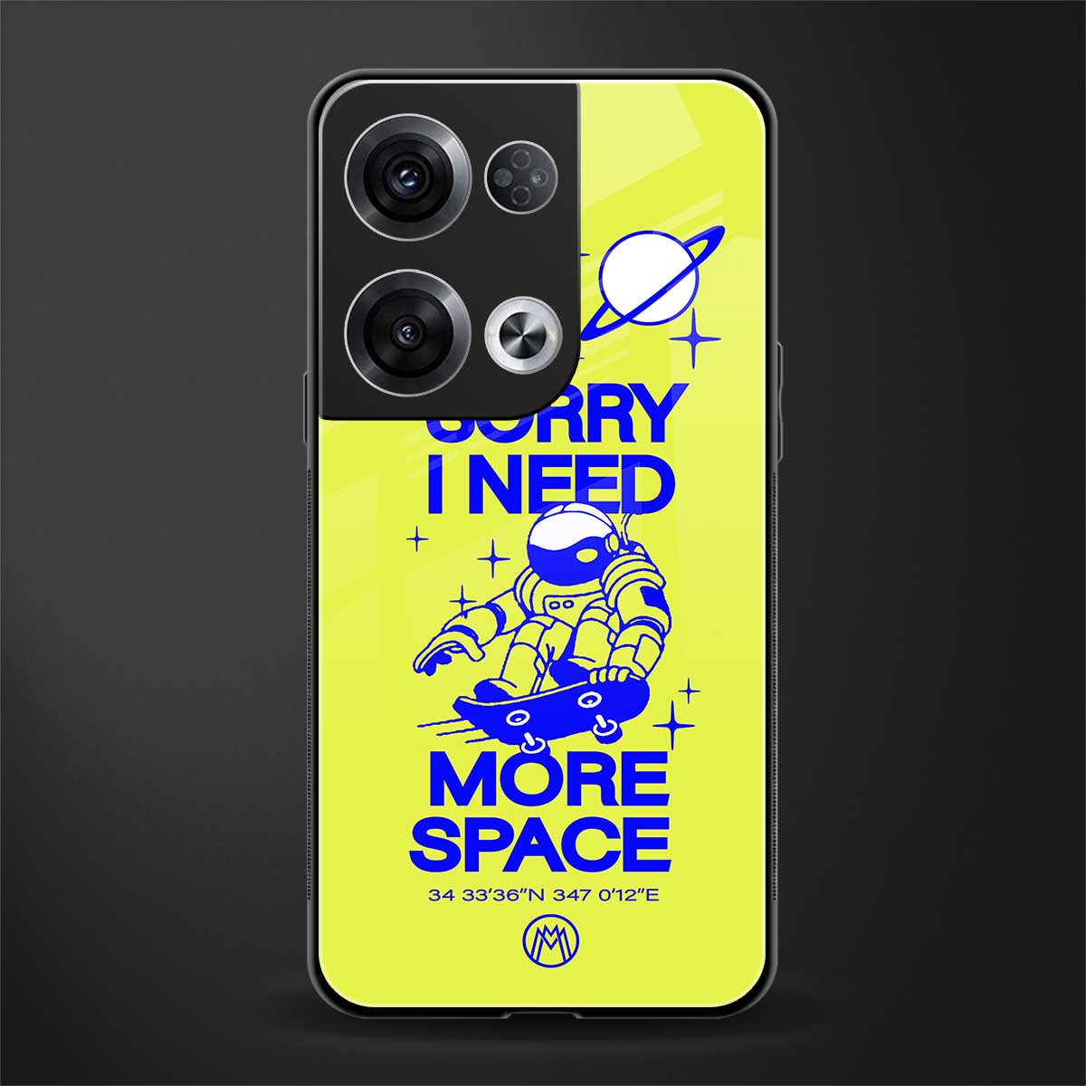 i need more space back phone cover | glass case for oppo reno 8 pro