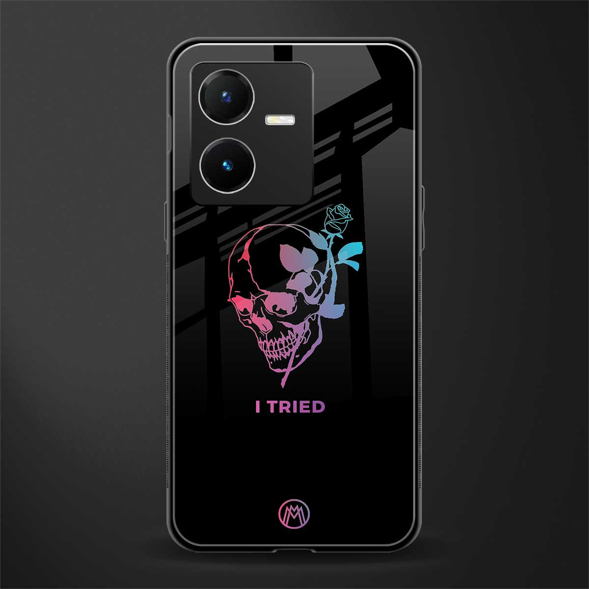 i tried back phone cover | glass case for vivo y22