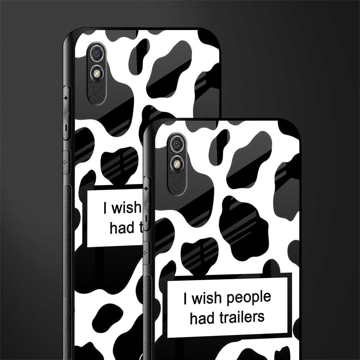 i wish people had trailers glass case for redmi 9a image-2