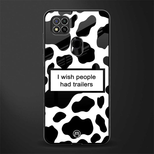i wish people had trailers glass case for redmi 9 image