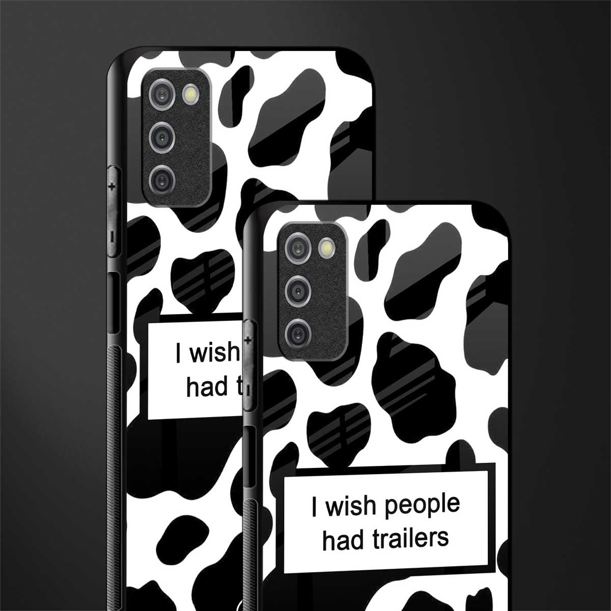 i wish people had trailers glass case for samsung galaxy a03s image-2