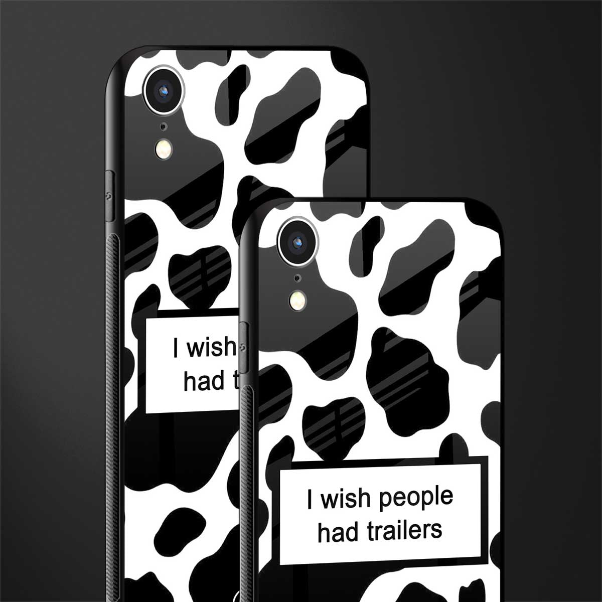 i wish people had trailers glass case for iphone xr image-2