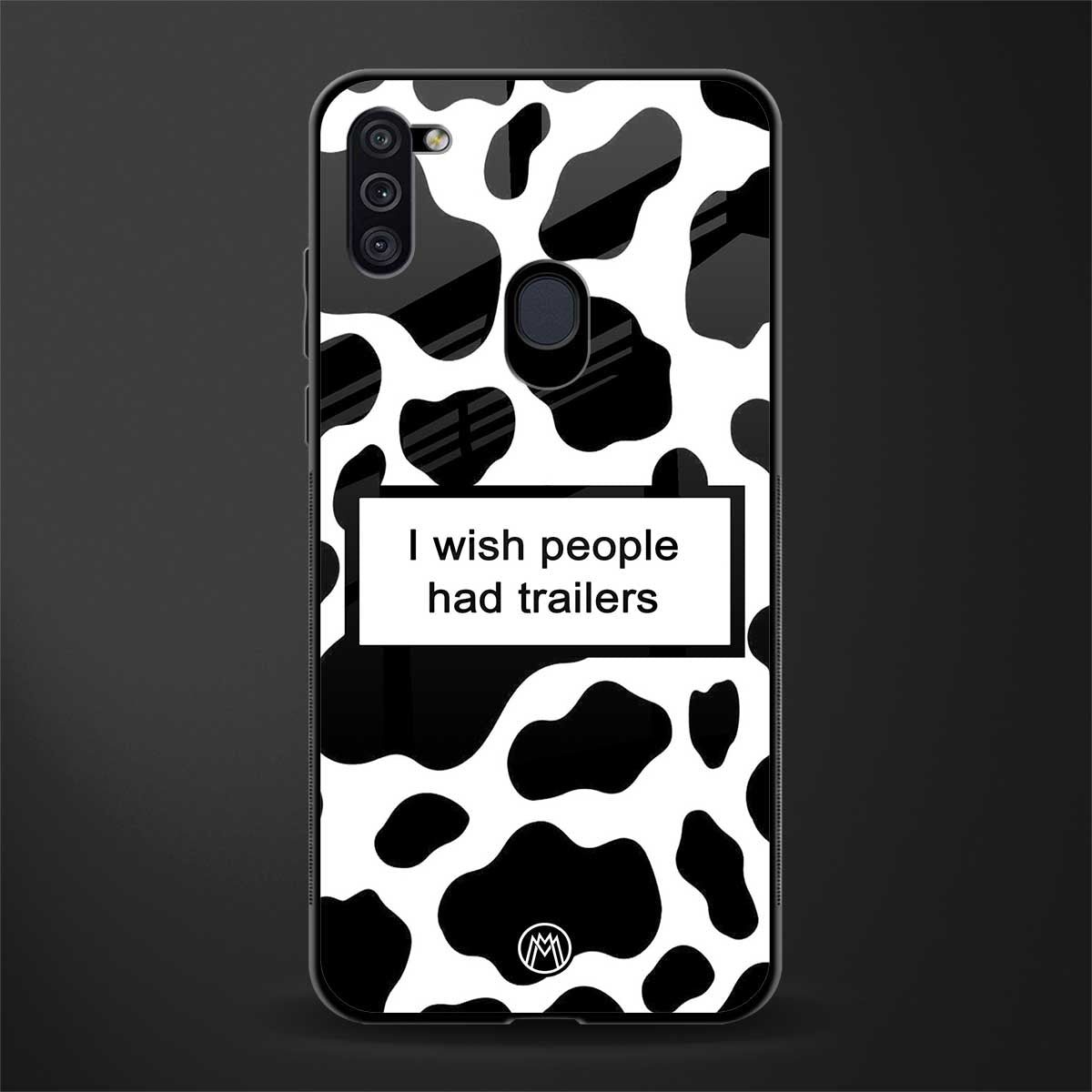 i wish people had trailers glass case for samsung a11 image