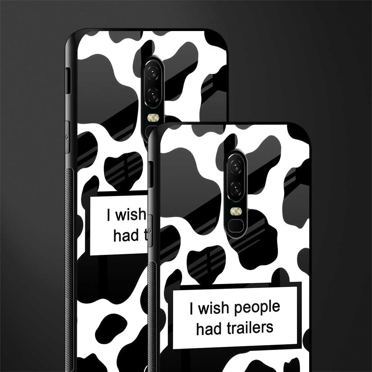 i wish people had trailers glass case for oneplus 6 image-2