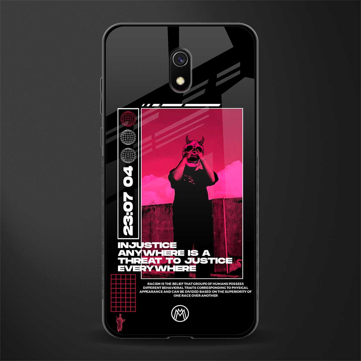 injustice glass case for redmi 8a image