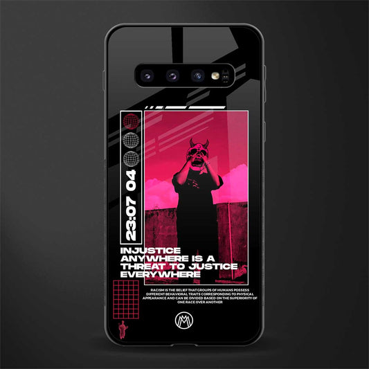 injustice glass case for samsung galaxy s10 plus image