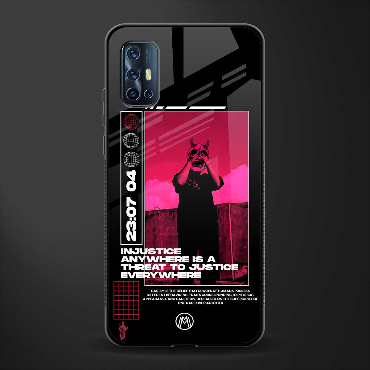 injustice glass case for vivo v17 image