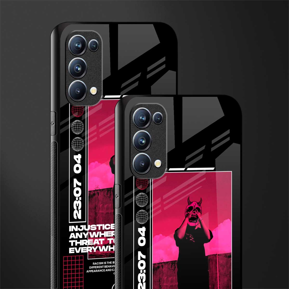 injustice back phone cover | glass case for oppo reno 5