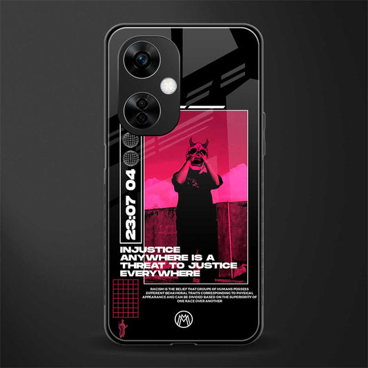 injustice back phone cover | glass case for oneplus nord ce 3 lite