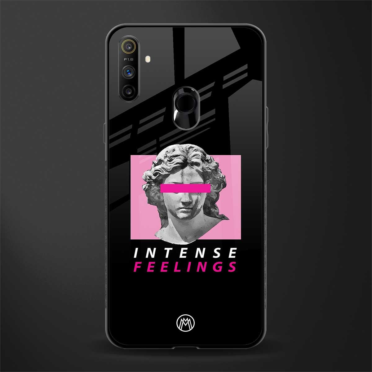 intense feelings glass case for realme narzo 20a image