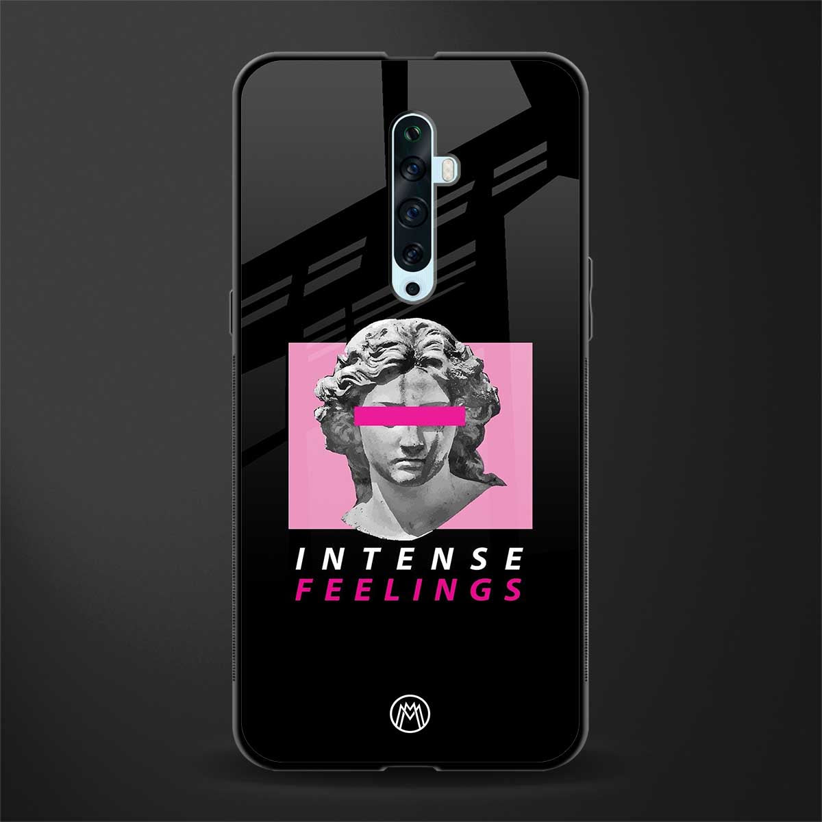 intense feelings glass case for oppo reno 2f image