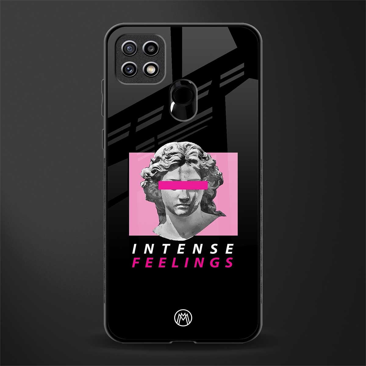 intense feelings glass case for oppo a15 image