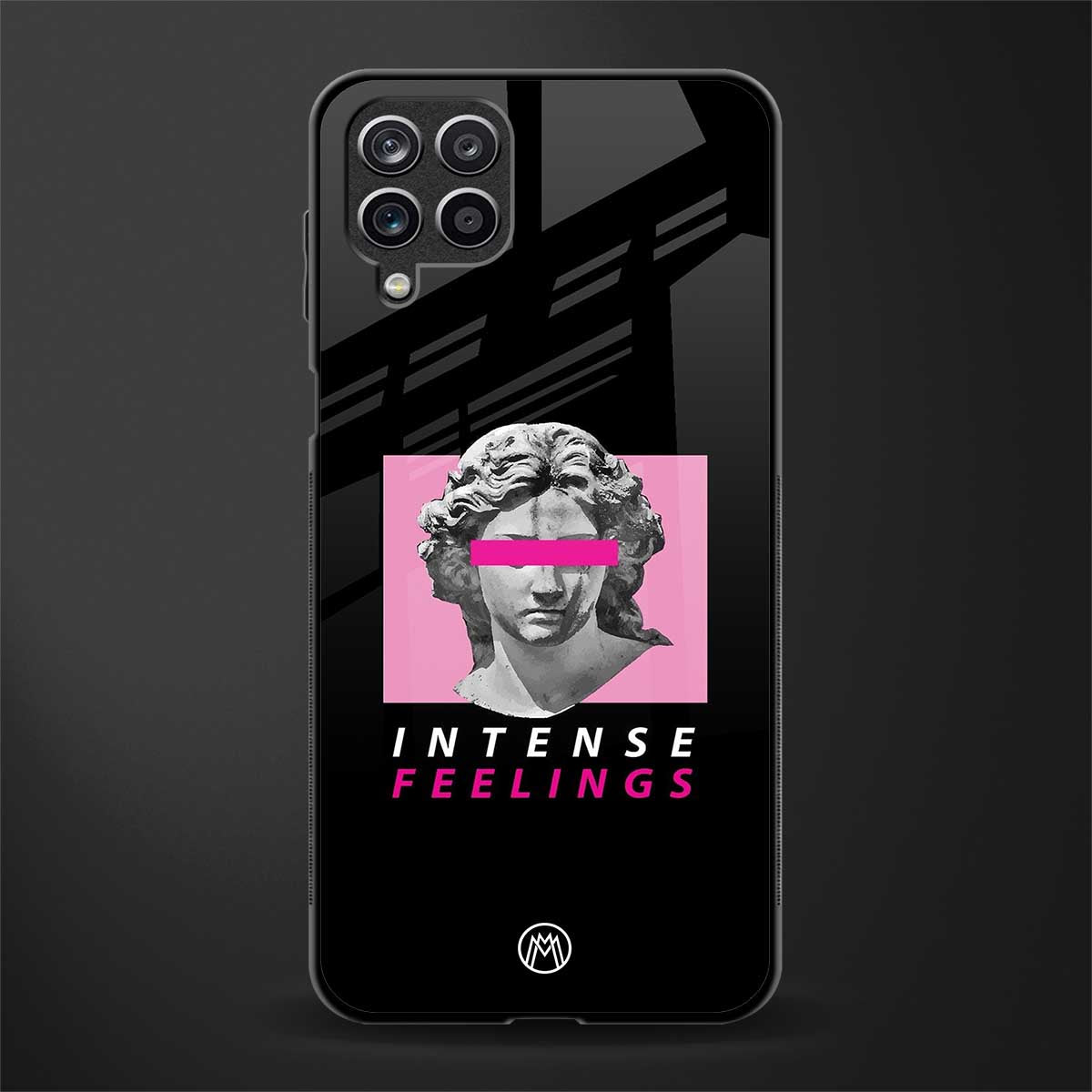 intense feelings glass case for samsung galaxy f12 image