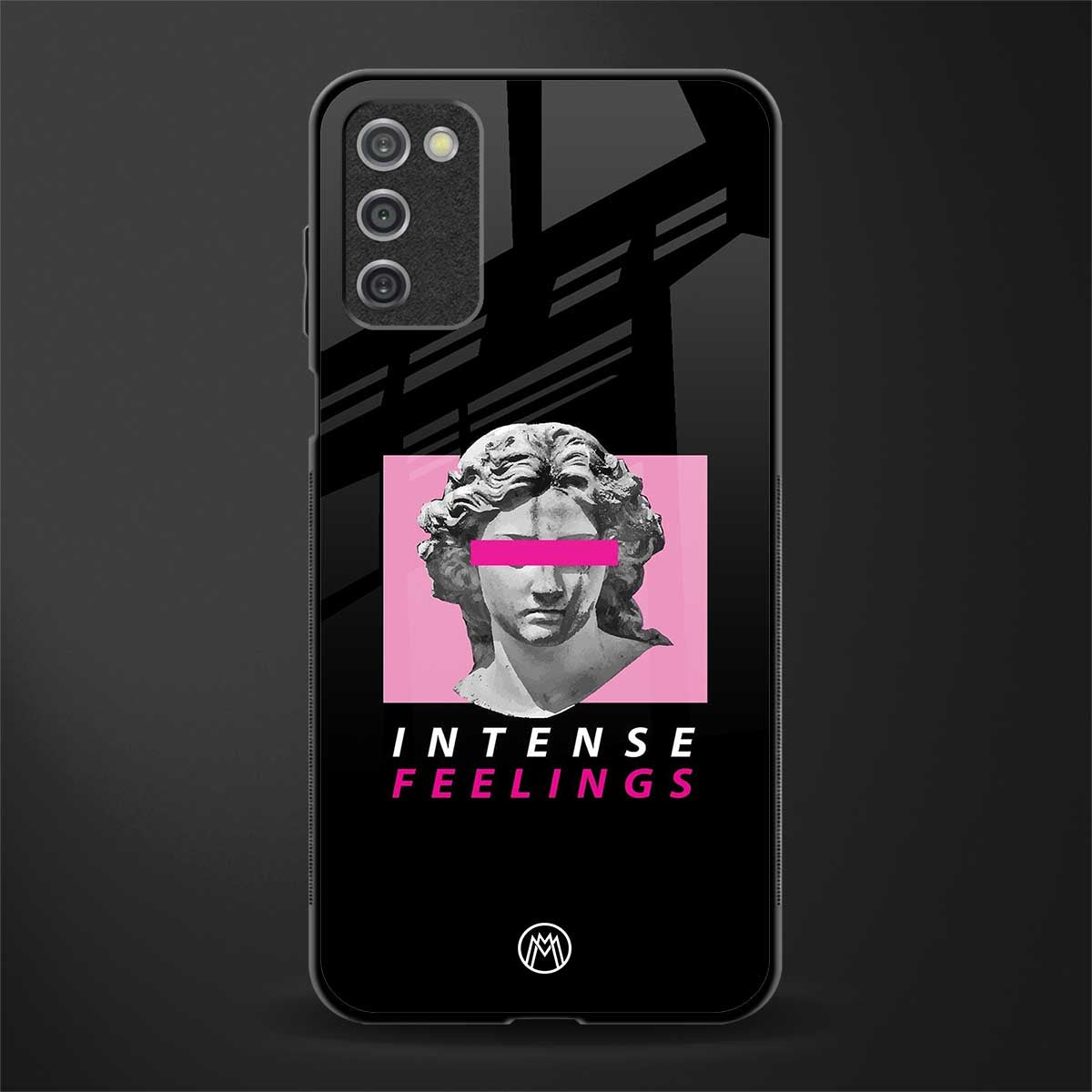 intense feelings glass case for samsung galaxy a03s image