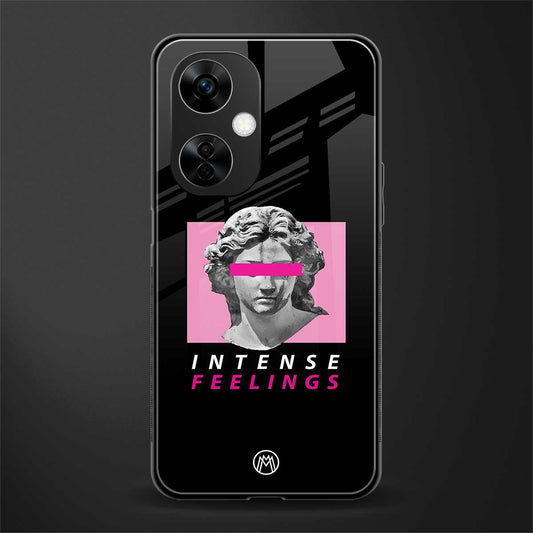 intense feelings back phone cover | glass case for oneplus nord ce 3 lite
