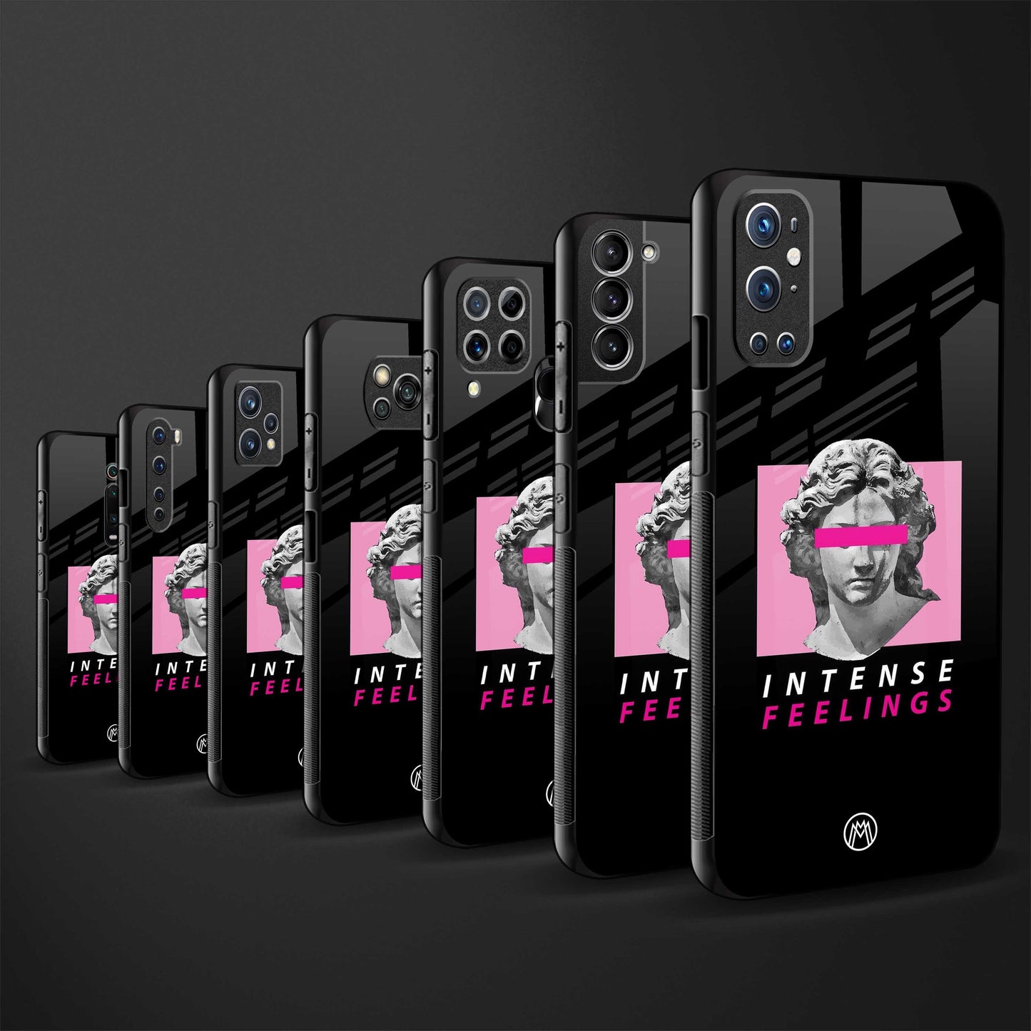 intense feelings back phone cover | glass case for oppo f21 pro 5g