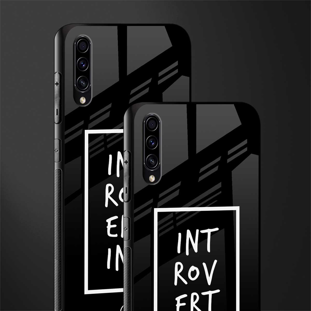 introverting glass case for samsung galaxy a70 image-2