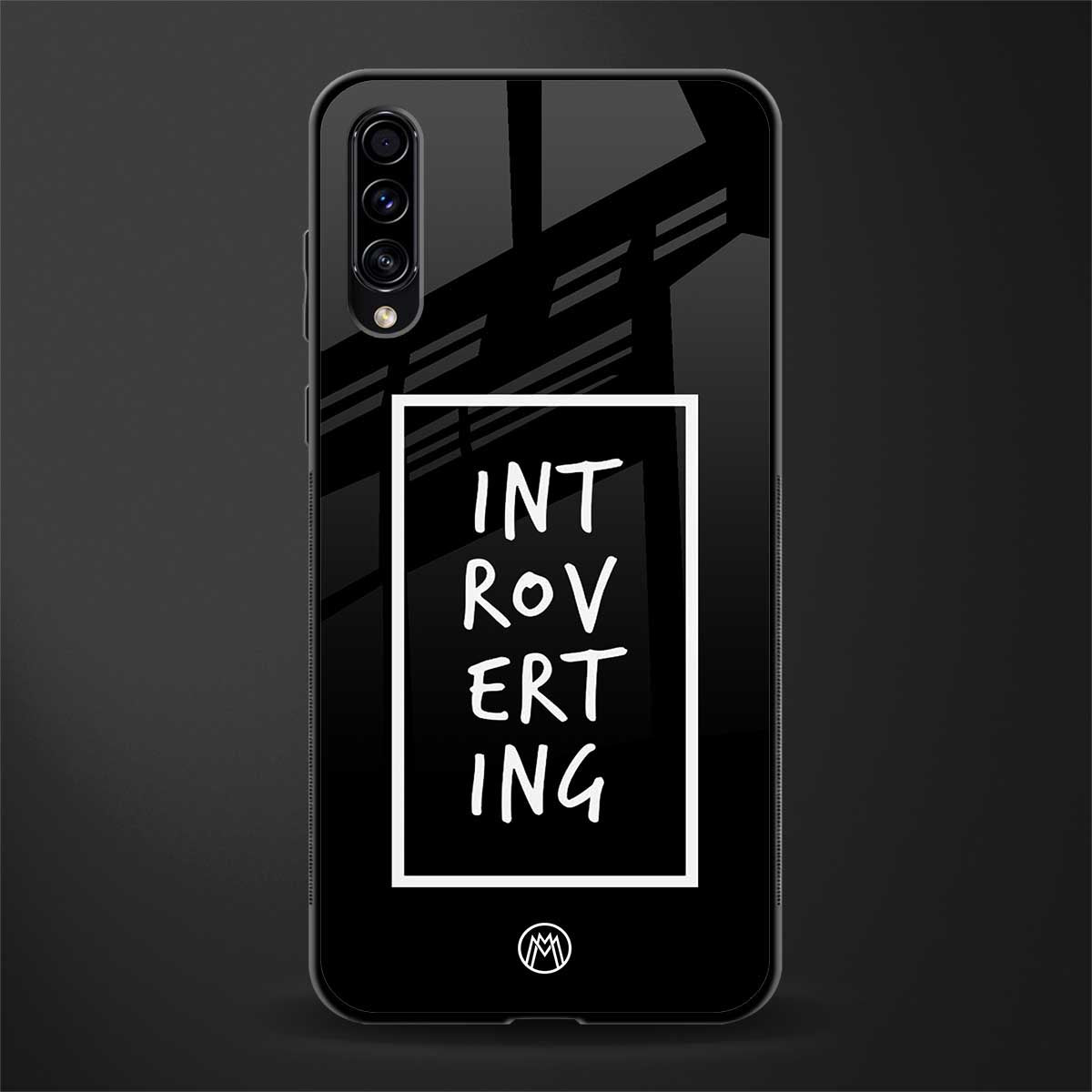 introverting glass case for samsung galaxy a70 image