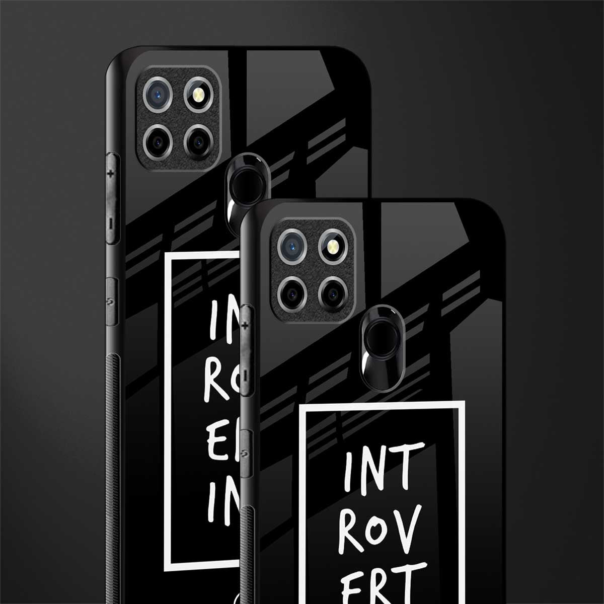 introverting glass case for realme narzo 20 image-2
