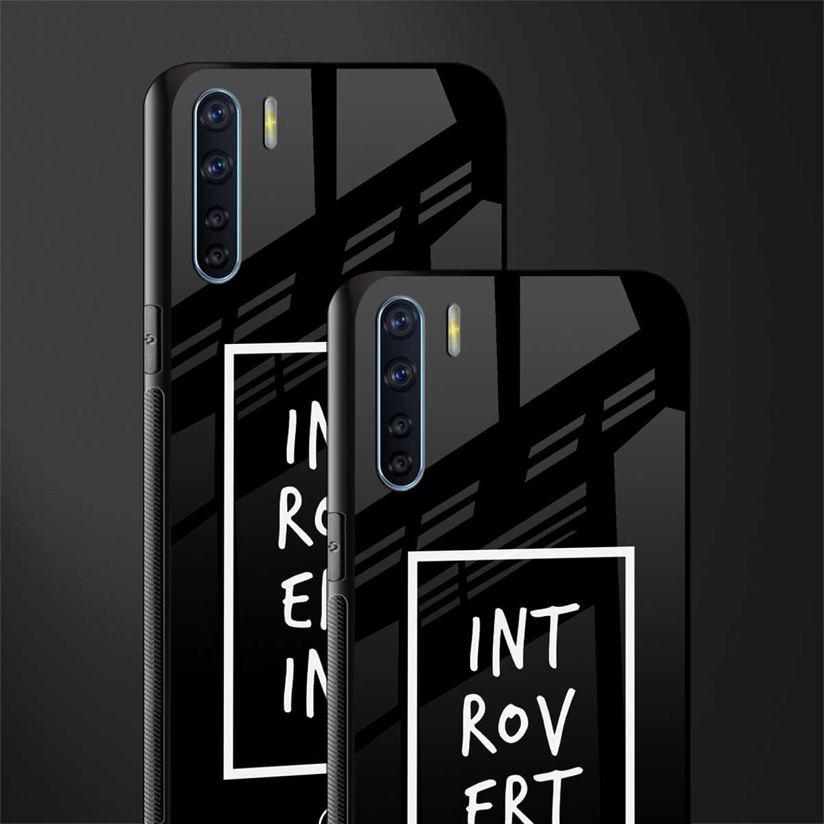 introverting glass case for oppo f15 image-2