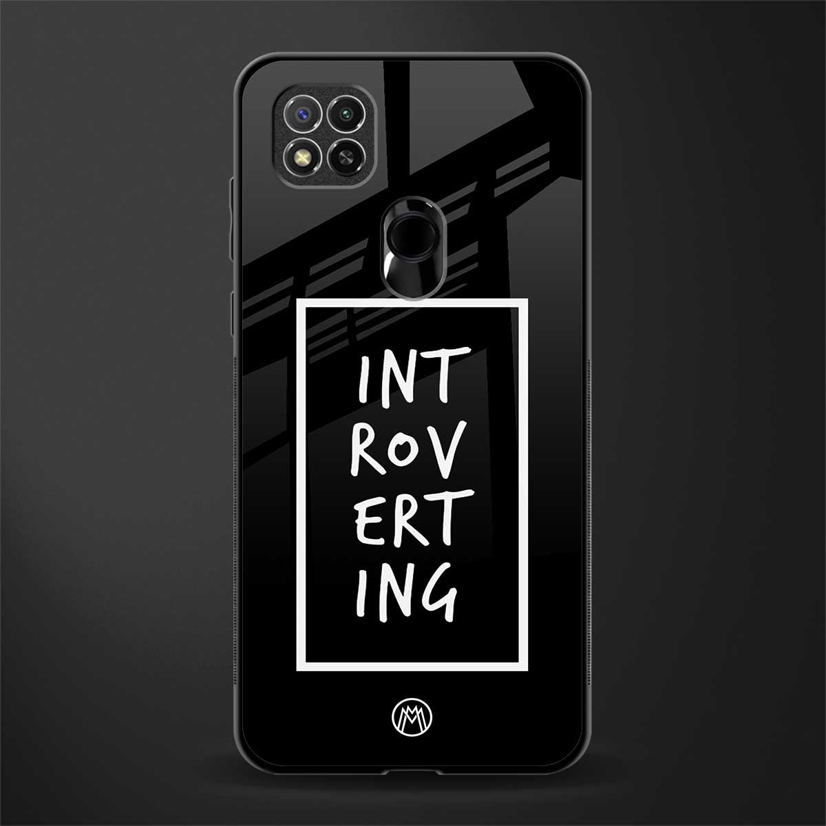 introverting glass case for redmi 9 image