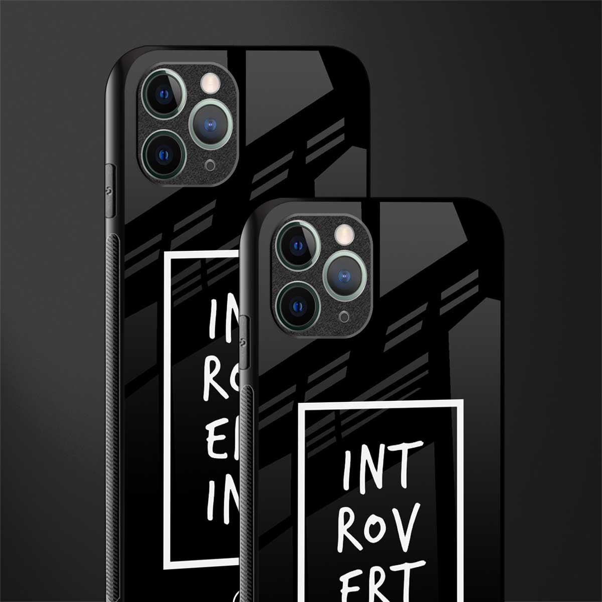 introverting glass case for iphone 11 pro image-2