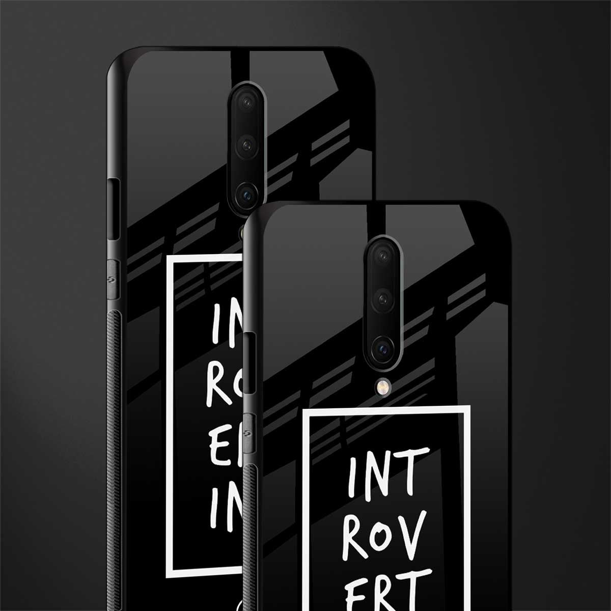 introverting glass case for oneplus 7 pro image-2