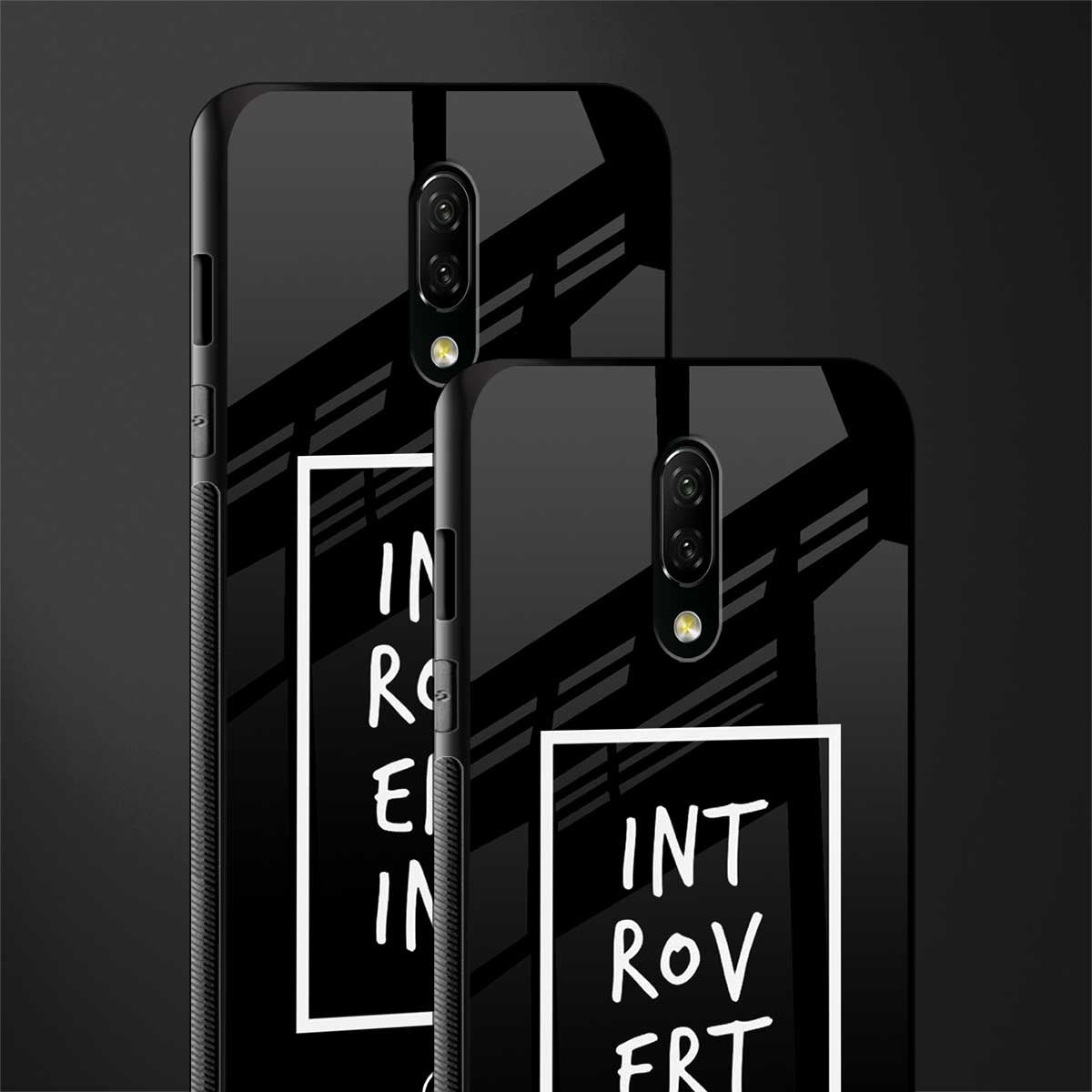 introverting glass case for oneplus 7 image-2