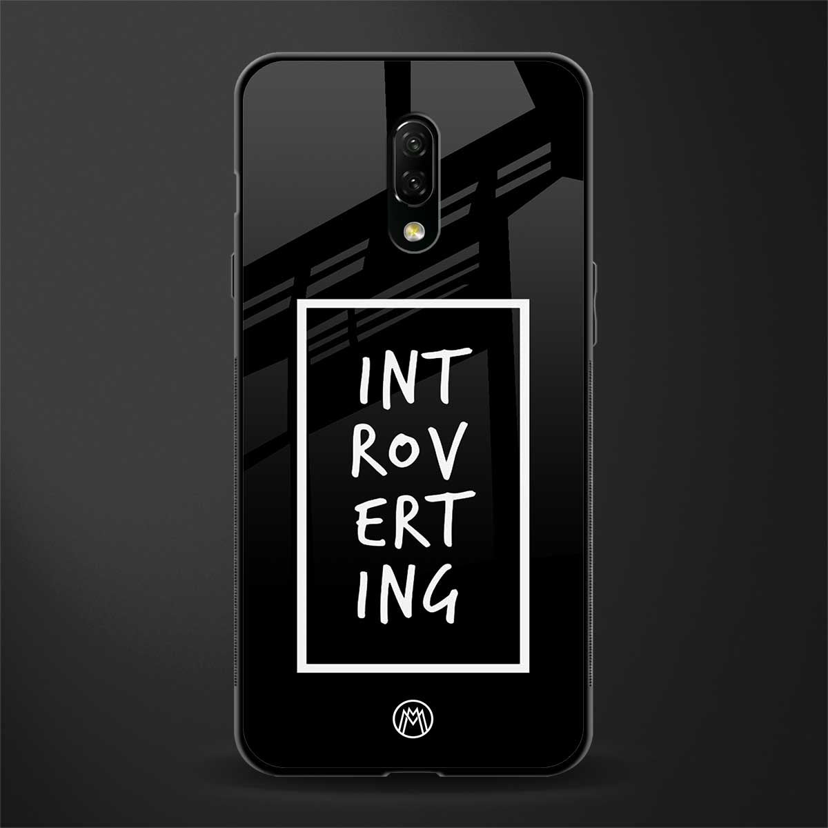 introverting glass case for oneplus 7 image