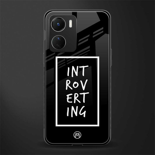 introverting back phone cover | glass case for vivo y16