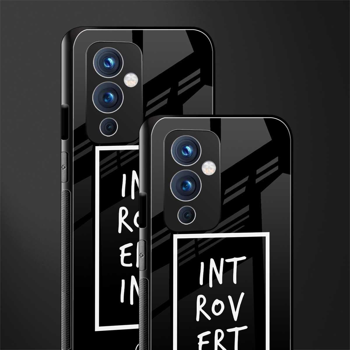 introverting back phone cover | glass case for oneplus 9