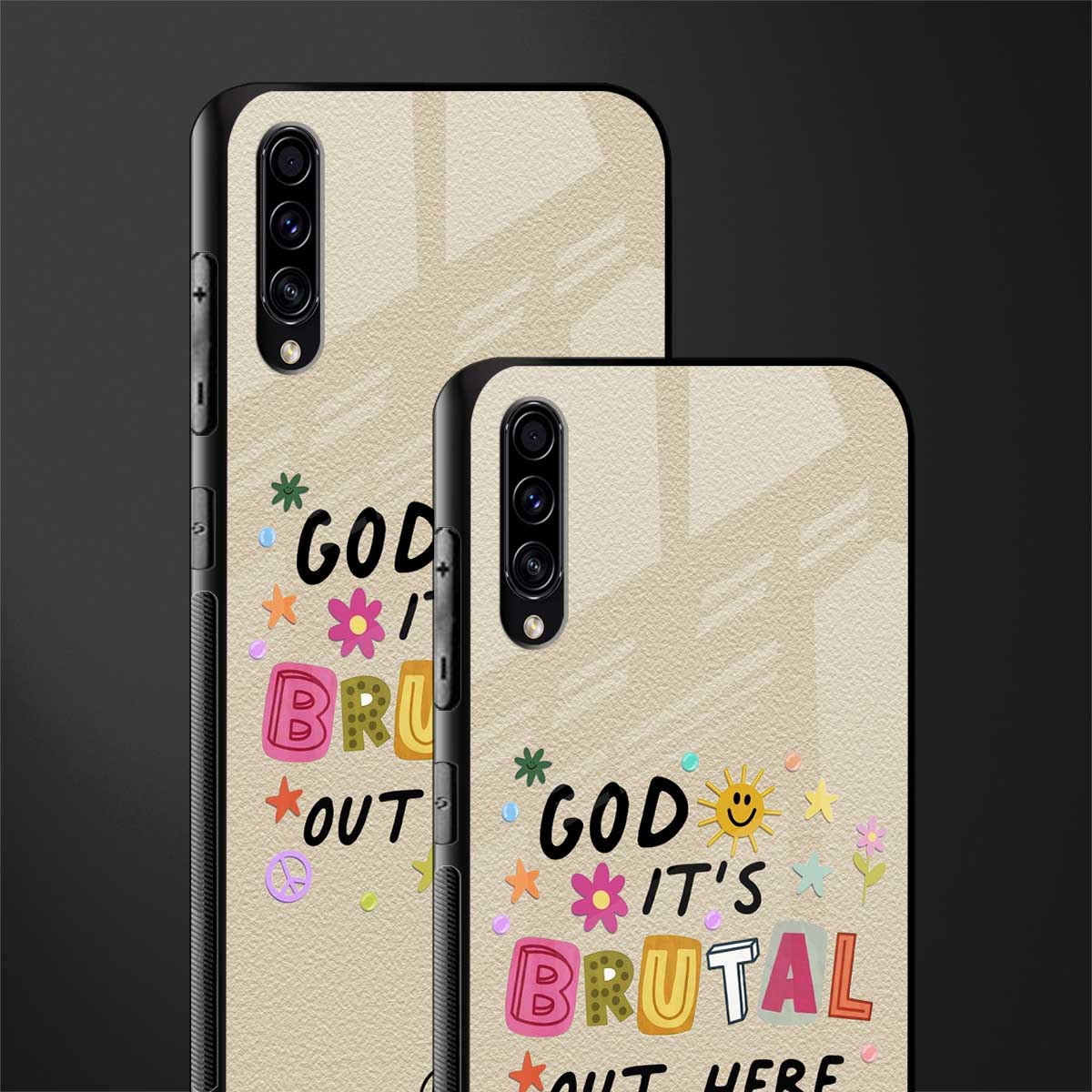 it's brutal out here glass case for samsung galaxy a70 image-2