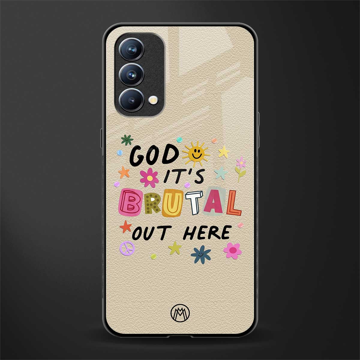 it's brutal out here glass case for oppo f19 image