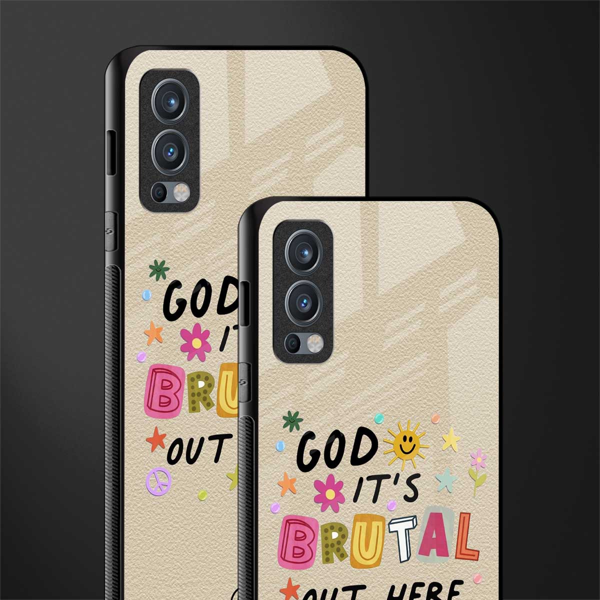 it's brutal out here glass case for oneplus nord 2 5g image-2
