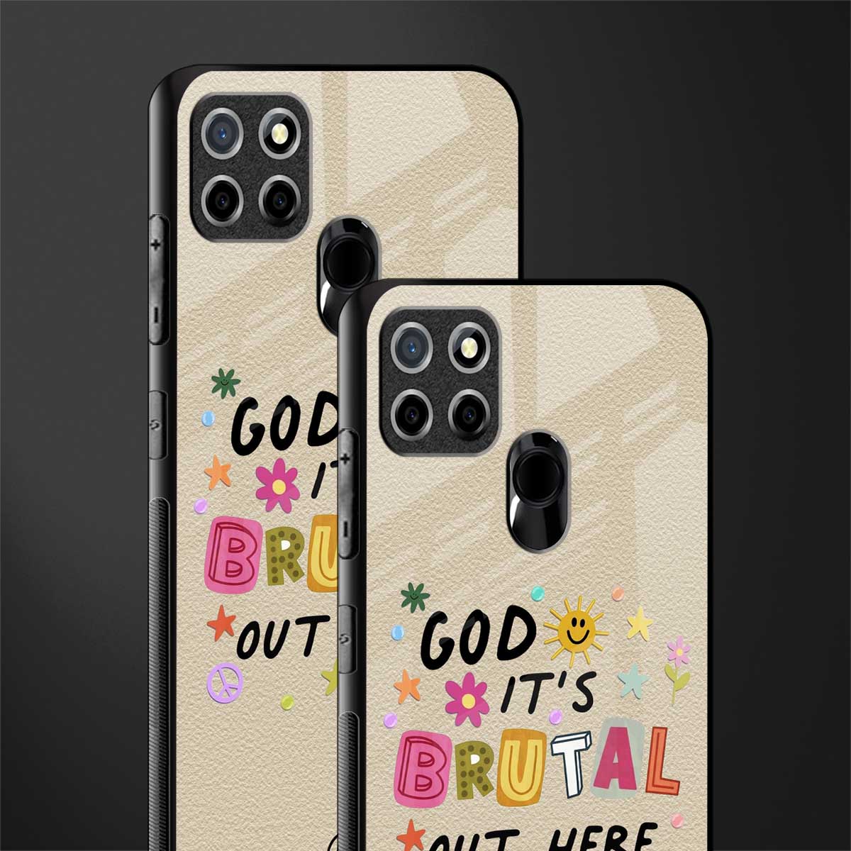 it's brutal out here glass case for realme narzo 20 image-2