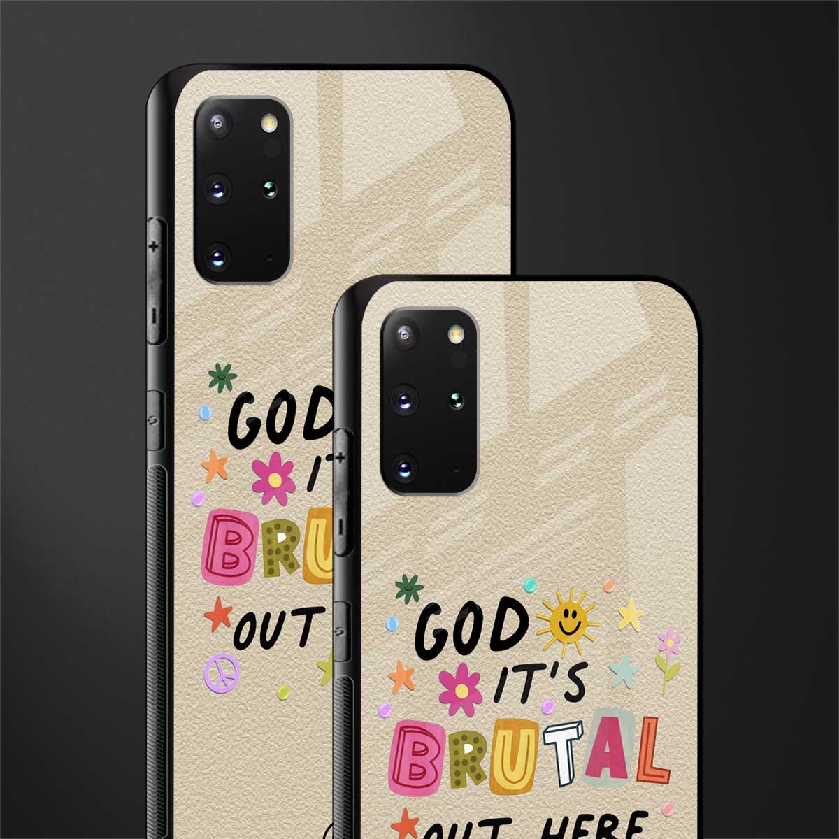 it's brutal out here glass case for samsung galaxy s20 plus image-2