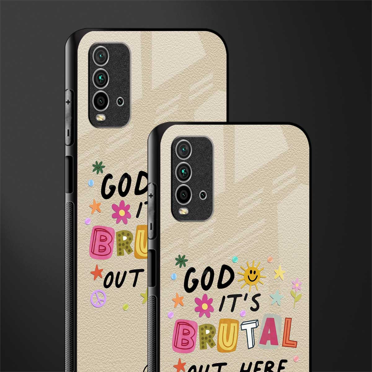 it's brutal out here glass case for redmi 9 power image-2