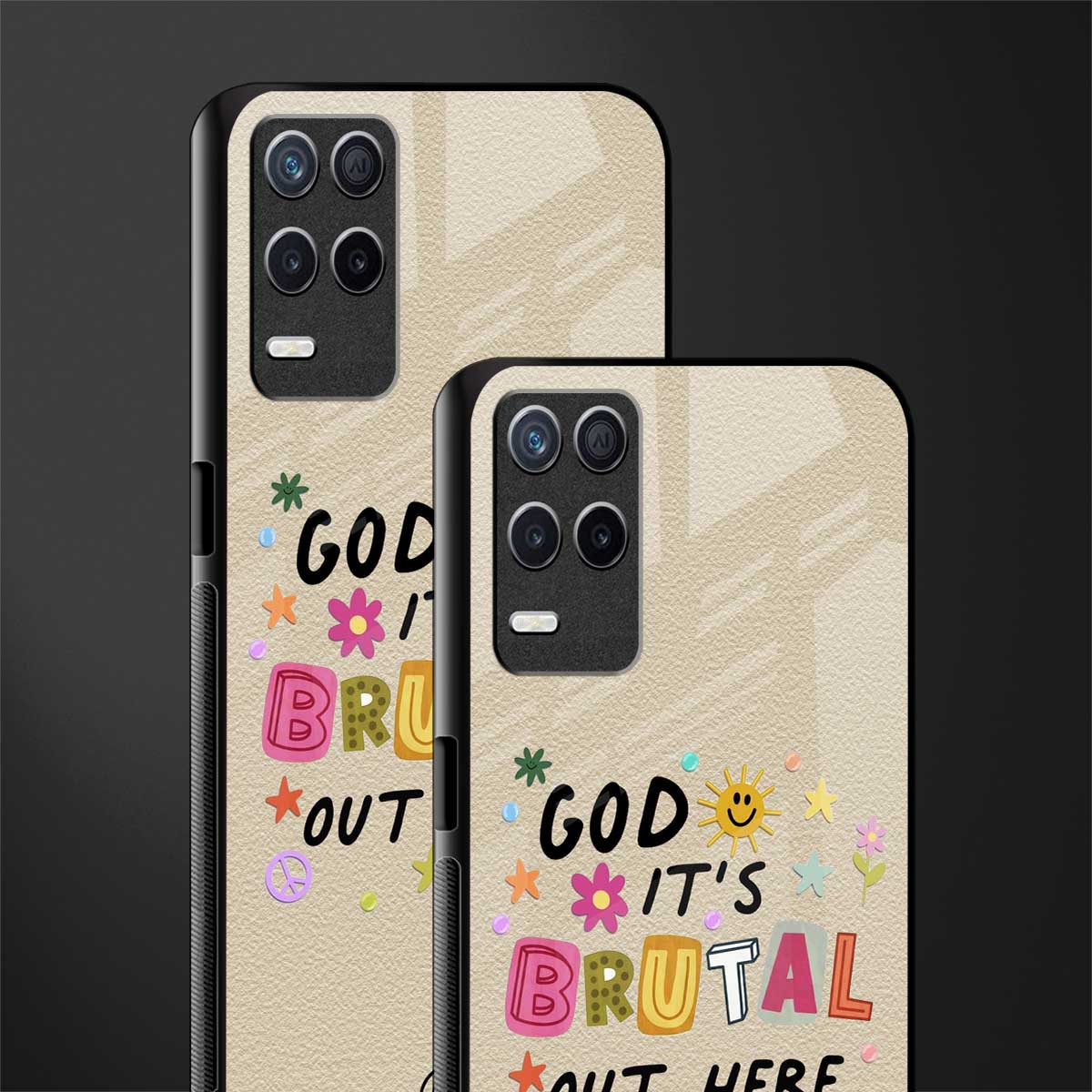 it's brutal out here glass case for realme narzo 30 5g image-2
