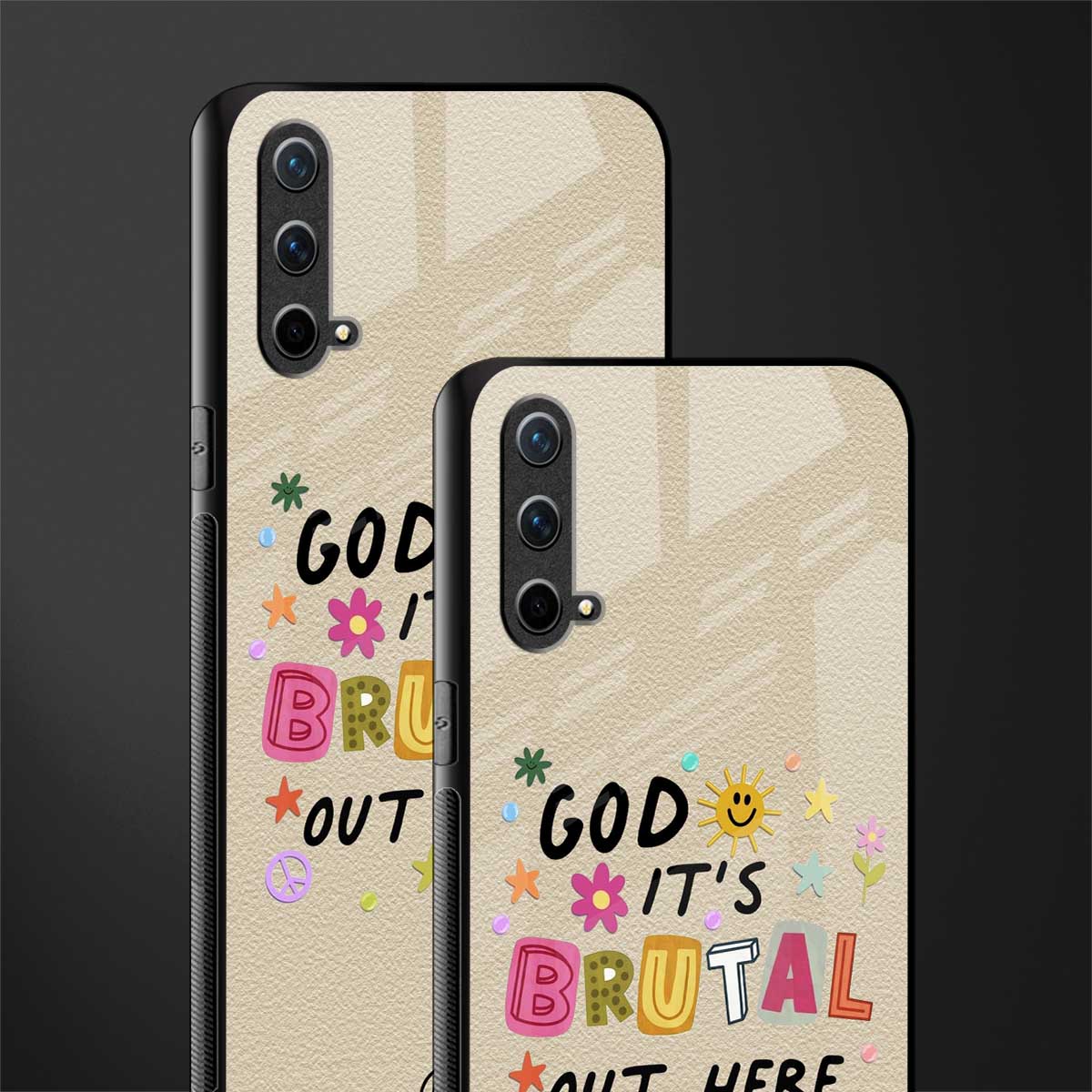 it's brutal out here glass case for oneplus nord ce 5g image-2