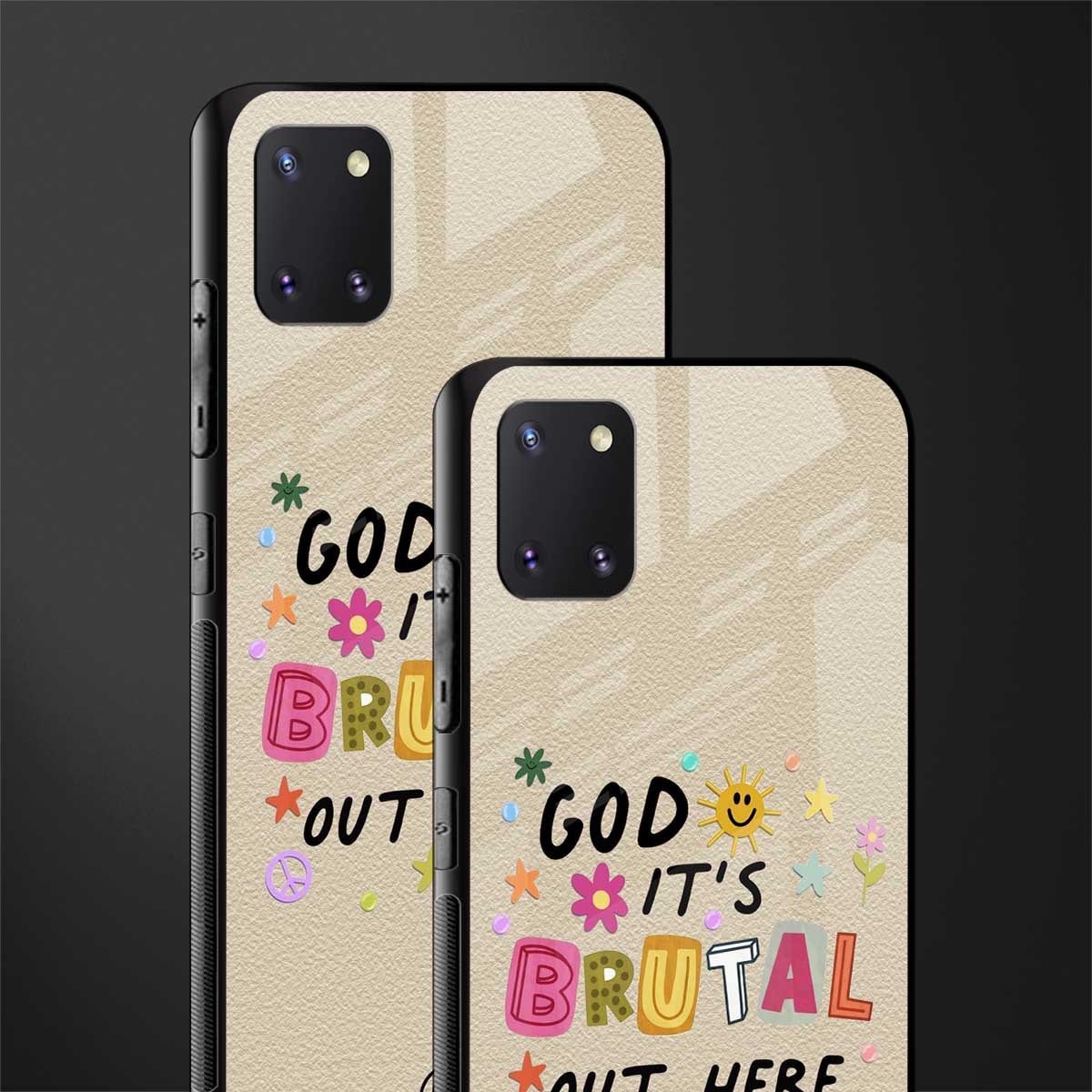 it's brutal out here glass case for samsung a81 image-2