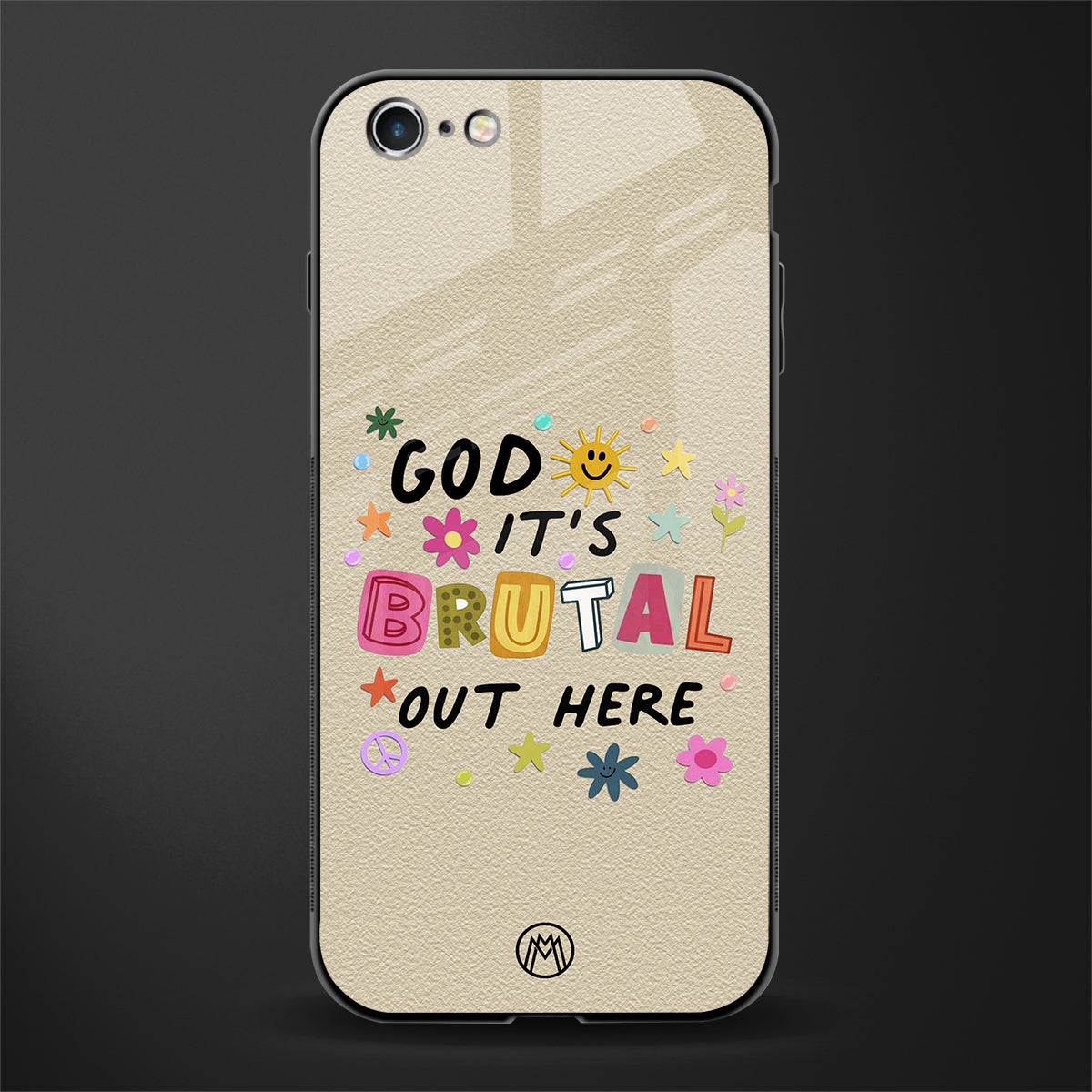 it's brutal out here glass case for iphone 6 image