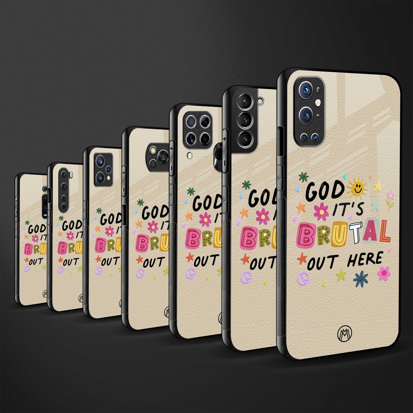 it's brutal out here glass case for redmi 7redmi y3 image-3