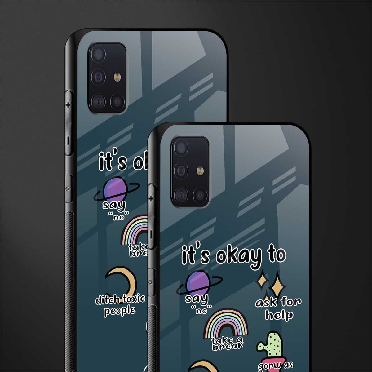 it's okay glass case for samsung galaxy a71 image-2