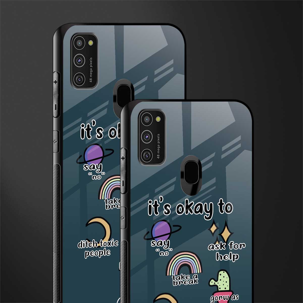 it's okay glass case for samsung galaxy m21 image-2